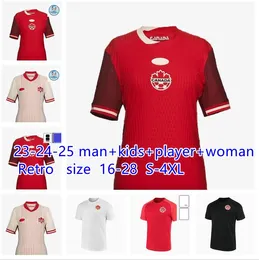 2024 Canada Soccer Jerseys national team Uniform DAVIES J.DAVID 23 24 25 UGBO LARIN CAVALLINI MILLAR EUSTAQUIO HOILETT 2023 football shirts T home away third MEN KIT