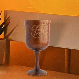 Mugs Religious Ritual Cup Coffee Mug Altar Props Drinkware Divination Wine Glasses Witchcraft Wooden Goblet