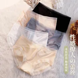 Women's Panties 2024 Underwear Ice Silk Sexy Summer Non-marking Thin For Ladies Quick-drying Girls Lingerie Lady