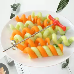 Ny 2024 Cutter Knives Cleaver Knife Kitchen Accessories Manual Roller Spiral Rarish Potato Tools Vegetabiliska frukt snidande skär knivar för