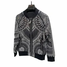 Luxus Hot Drill Jacke Männer Jaqueta Bomber Diamd Männer Jacke Mantel Fi Hohe Qualität Rhinestes Punk Club Outfit Dünne Jacke V49q #