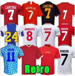 Retro 04 06 07 08 90 92 94 96 98 99 Home Away Soccer Jersey 86 88 Ronaldo Cantona Keane Scholes Giggs Rooney Solskjaer Jerseys Camisa de futebol