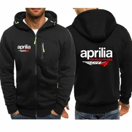 Herrenjacken Aprilia Racing Print Tops Hoodies Mann Jacke Reißverschluss Kleidung Fi Casual Sweatshirt Harajuku Fleece Sportbekleidung r1KM #