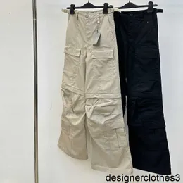 المصمم النسخة الصحيحة من "عالي الجودة" BL 23 New Cotton Workwear Micro La Long Pants فضفاضة لكل من الرجال والنساء Jejw