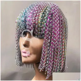 Dancewear Accessories Stage Wear 6 Colors Tassels Chain Headwear Wigs Gogo Dance Costumes Head Ornament Pole Festival Outfit Women Dhpg9