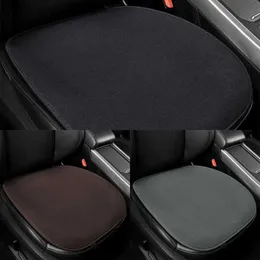 Update Linen Car Seat Cover Four Seasons Seat Cushion Protection Pad Linen Fabric Car Interior Accessories Anti-Slip Universal Size