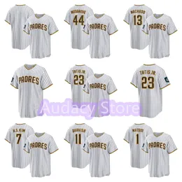 23 Fernando Tatis Jr. 22 Juan Soto Manny Machado Baseball Jerseys San Diego Xander World Tour Series 2024 Padres Robert Suarez Yu Darvish Josh Hader Jose Azocar