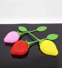 Creative Tea Infuser Tea Emers Tea Accessories Redpinkyellow Strawberry Silicone Drinkware Supplies BPA DEC1779282232