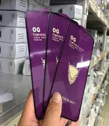 iPhone 용 전체 접착제 황금 갑옷 OG 강화 유리 12 X XS Max 11 Pro Max 6S 7 8 Plus XR Screen Protector8282257