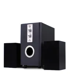 Wood Surround Desktop Multi Media Subwoofer Stereo Heavy Bass PC Computer USB Wooden Speaker Speakers for Smartphone D200 T1415769