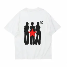 Y2K Cott T-Shirt Streetwear Harajuku Ästhetik Grafikdruck Casual Kurzarm T-Shirt Retro Hiphop Lose Top Punk Goth T-Shirt e90f #