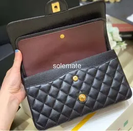 10a Designer Bag Mirror Quality Jumbo Double Flap Bag Luxury 23cm 25 cm 30 cm Real Leather Caviar Lambskin Classic All Black Purse quiltad handväska