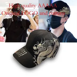 Internet Celebrity New Chinese Dragon Mönstrad baseball Women's Summer Hat Instagram Brand Sun Shading Duckbill Cap för män och kvinnor