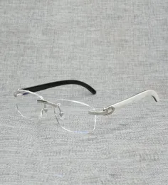 Fingerholz, quadratisch, klar, für Herren, natürliches Büffelhorn, Übergröße, zufälliger Glasrahmen für Damen, optisch, ovale Augen, 9155339