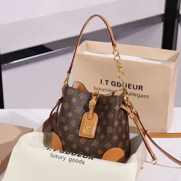 S Designers NEONOE Bucket Shoulder Bags Flower Purses Women Tote Brand Letter Genuine Leather Handbags Vuttons Crossbody Bag A1