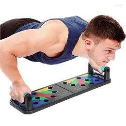 Dekorativa figurer Push Up Board Sports Tools Training Bodybuilding Push-Up Fitness Equipment Handtag Hem Gym