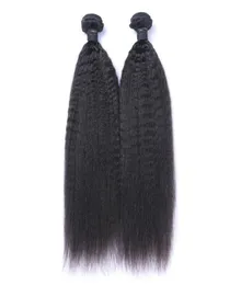 브라질 키키 스트레이트 사람 헤어 묶음 처리되지 않은 레미 헤어 직조 더블 wefts 100gbundle 2bundlelot hair extensions3980377