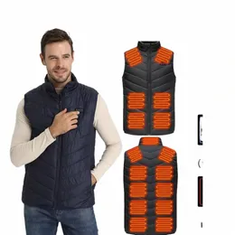 Riscaldamento elettrico Gilet leggero Piumino Uomo Gilet riscaldato Uomo Donna USB Giacca riscaldata Uomo Corpo riscaldato Wr Abbigliamento Veste a5H4 #