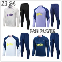 2023 2024 New Spurs Sports Suit Pepe Saka 23 24 Spurs Half Pull Football Training Suit Odegaard Thomas Tierney Men's Children's Soccer Tracksuit S-2XLセット