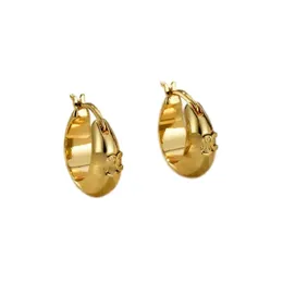 Trendige Designer-Ohrringe für Damen, Schmuck, Huggie-Kreis, 18 Karat vergoldet, klassische Accessoires, Creolen, Herren, mehrfarbig, Ohrringe, Weiß, ZH204 H4