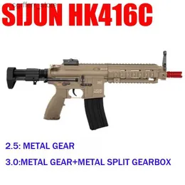 Gun Toys AK UNCLE gel Ball Blasting SIJUN HK416C 2.5 3.0 Toy Gun Second Generation Magazine Feeding MK5 V2 Water Toy Gun240327