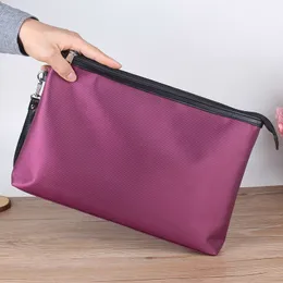 Alta qualidade nova bolsa de mão viagem bolsa de higiene pessoal 26cm proteção maquiagem embreagem feminina couro à prova dwaterproof água sacos cosméticos para mulher m47542