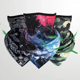 Scarves Hanging Neck Protection Outdoor Motorcycle Summer Sunscreen Sun Mask Silk Tube Scarf Cycling Bandana