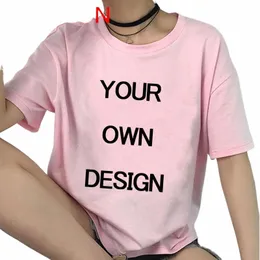 customized Your Own Design Unisex T Shirt Men Women Custom Your Print Photo Logo T-shirt Couple DIY Graphic Tshirt Male Female W4wP#