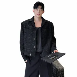 Luzhen 2024 Fi Sepeyin Design Short Castary Jacket Men's Elegant High Quality Spring New Korean Blazer Coat New FDF0D1 L1ZF＃