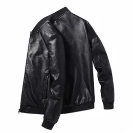 Spring Autumn Men Casual Motorcykel Biker Jackor Rockar Mens Vintage Outwear Leather Jacket Man Fi Jacket Male Plus Size 8xl I2GW#