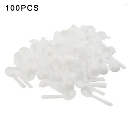 使い捨ての平坦な製品100PC 1Gホワイトスプーンプラスチック食品グレードDIYベーキング用品攪拌スティックペストリーメジャーパウダー