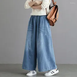 Jeans da donna Pantaloni in denim larghi Pantaloni larghi a vita alta Harajuku anni '90 Streetwear Y2k Baggy Abbigliamento stile coreano Jean Kpop