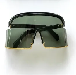 クールなゴールドブラック特大サングラス1158ユニセックスラグジュアリーデザイナーサングラスシェードブランドグラス最高品質UV400保護4303745