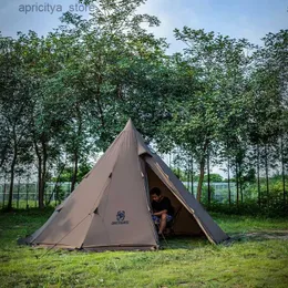 Tält och skyddsrum Onetigris Rock Fortress Hot Tält 4-6 TEEPEE Tält för äventyr Vandring Camping säsong 4 TRÄ TENT24327