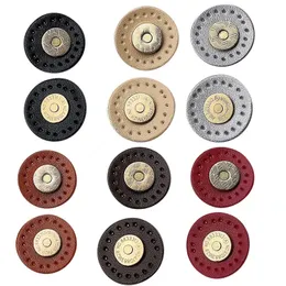 5Sets/Lot Magnetic Snap Fasteners CLAPK Knappar Handväska Purse Plånbok Hantverk Påsar Delar Tillbehör Adsorptionsläder Buckle 30mm 240321