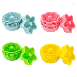 Baking Moulds 6 PCS Cake Mold Sets Silicone Types Pan For Donut Dessert Bread Toast Kitchen Homemade DIY Tools Supplies