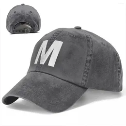 قبعات الكرة M بيسبول غطاء الأزياء شعار بارد ذكر سائق الشاحنة قبعة طباعة فكرة هدية KPOP