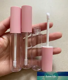 100 pçs 10ml tampa rosa fosca lipgloss embalagem recipientes cosméticos esmalte labial óleo varinha tubos maquiagem brilho labial claro tubes4848108