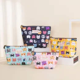 2024 nuova versione coreana della borsa da trucco portatile Lady Purse Cute Toon per studenti, borsa da collezione di moda impermeabile