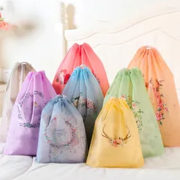 Storage Bags 10pcs Drawstring Organizing Bag Waterproof Underwear Small Fresh Travel Luggage Plastic Clothes Shoes Bundle Pocket