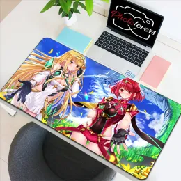 Pads Anime Mouse Pad Gamer Xenoblade TABL MAT Deskmat Pc Gaming Accessories Table Pads Mausepad Mousepad Mats Keyboard Cabinet Desk