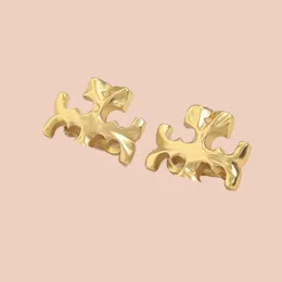 Luxury designer earrings for woman jewelry hoop stud plated silver letter multicolour female earings wedding ohrringe stylish wholesale zh203 H4