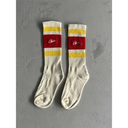Neuer Strumpf Devils Island Gestreifte lange Socken Paarsocken bestickt Instagram Street Ukdrill