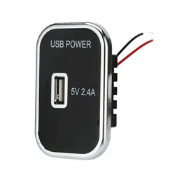 Aggiornamento Porta Usb-C Presa Caricatore Rapido per Auto 12V/24V Moto Prese Antipolvere Camion Barca a Motore RV Adattatore ATV Auto Ricarica Bus M0v3