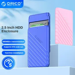 HUBS ORICO HDDエンクロージャー2.5 SATAからUSB 3.0アダプターハードドライブケース5 6GBPS HDD SSDハードドライブエンクロージャーはPCラップトップ用のUASPをサポートします