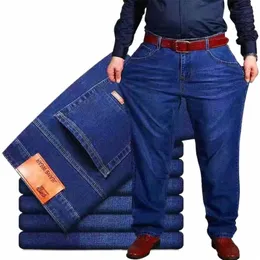 Calças de brim masculinas oversize preto azul solto tamanho grande jeans para homens casuais calças gordas calças de carga masculina pantal homme 8xl 10xl calças 51Pj #