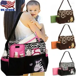 Shoulder Bags Womens Cartoon Animals Diaper Bag Breastfeeding Mommy Handbags Crossbody Baby Large Capacity For Lady 2024