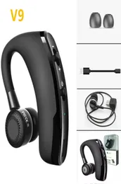 V9 Wireless Bluetooth -hörlurar CSR 41 Business Stereo Earphones Earbuds Headset Mic Voice Control med Package5834392