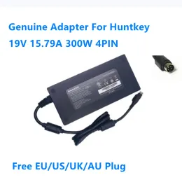 アダプター本物の19V 15.79a 300W 4pin Huntkey HKA300190A60A7 AC電源アダプター用電源充電器用アダプター