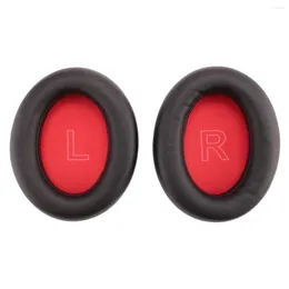 Colheres substituição almofada de orelha espuma almofadas macias para anker soundcore life q10/fones de ouvido bluetooth (vermelho)